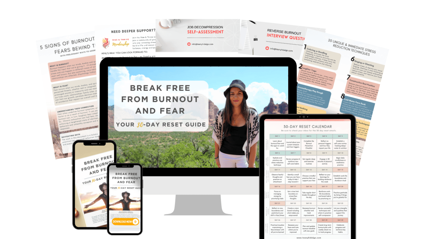 Get the Break Free from Burnout & Fear Guide Now!