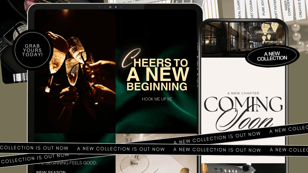The New Year Edit : 60+ Editable Template Vault 