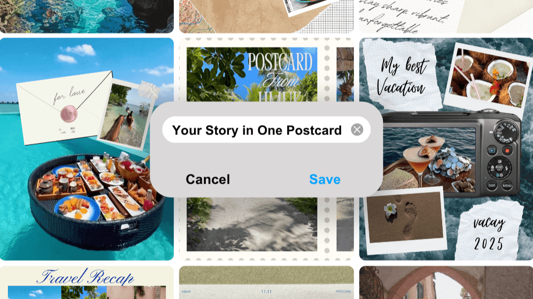 The Digital Keepsake : (Postcard) Canva Template 