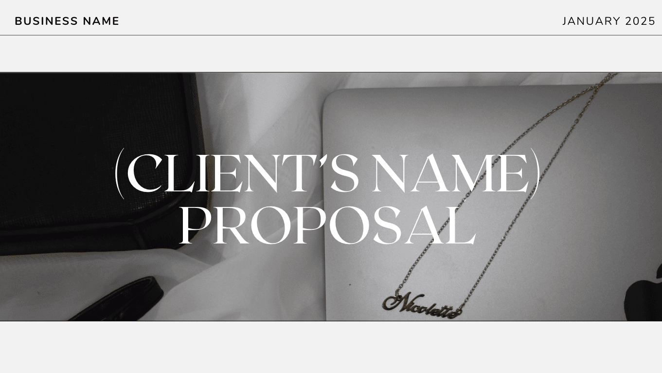 Social Media Management Proposal Template