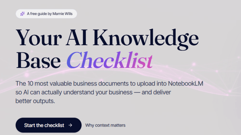 Your AI Knowledge Base Checklist