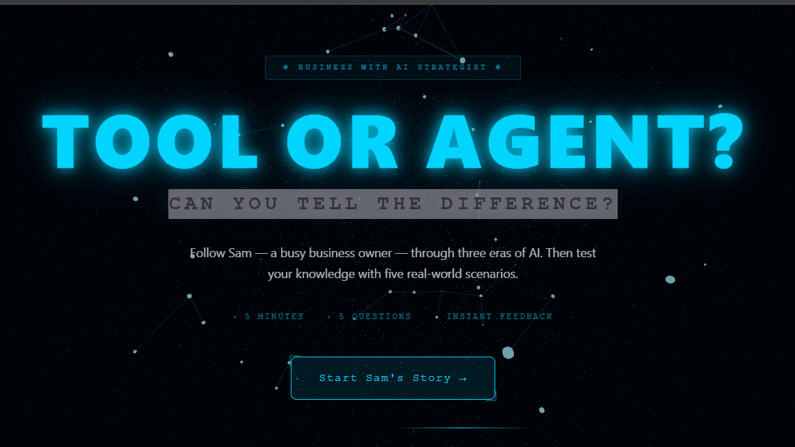 Tool or Agent?