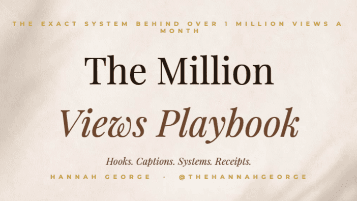 The MILLION Views Playbook
