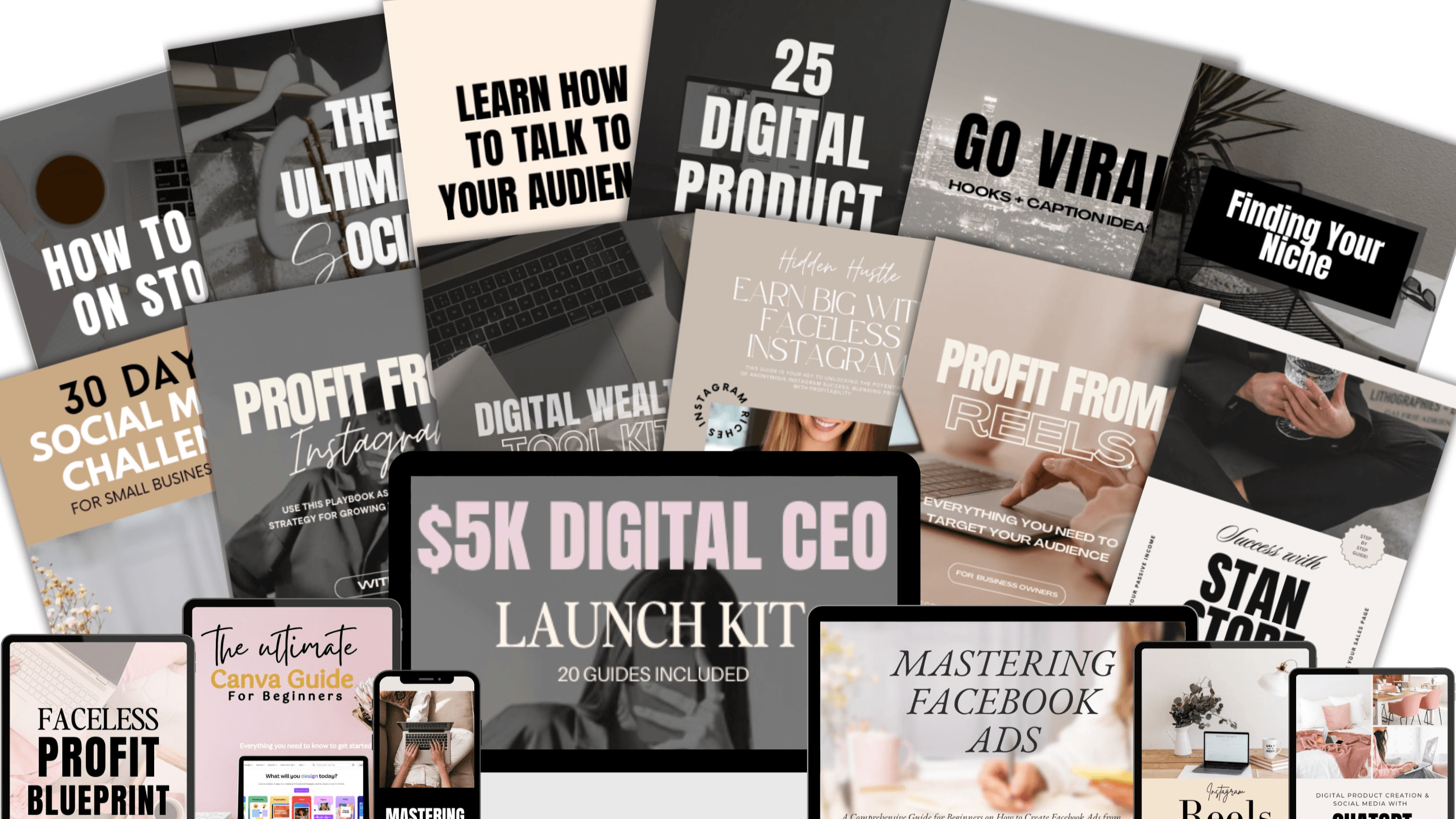 $5K Digital CEO Launch kit - 22 amazing courses
