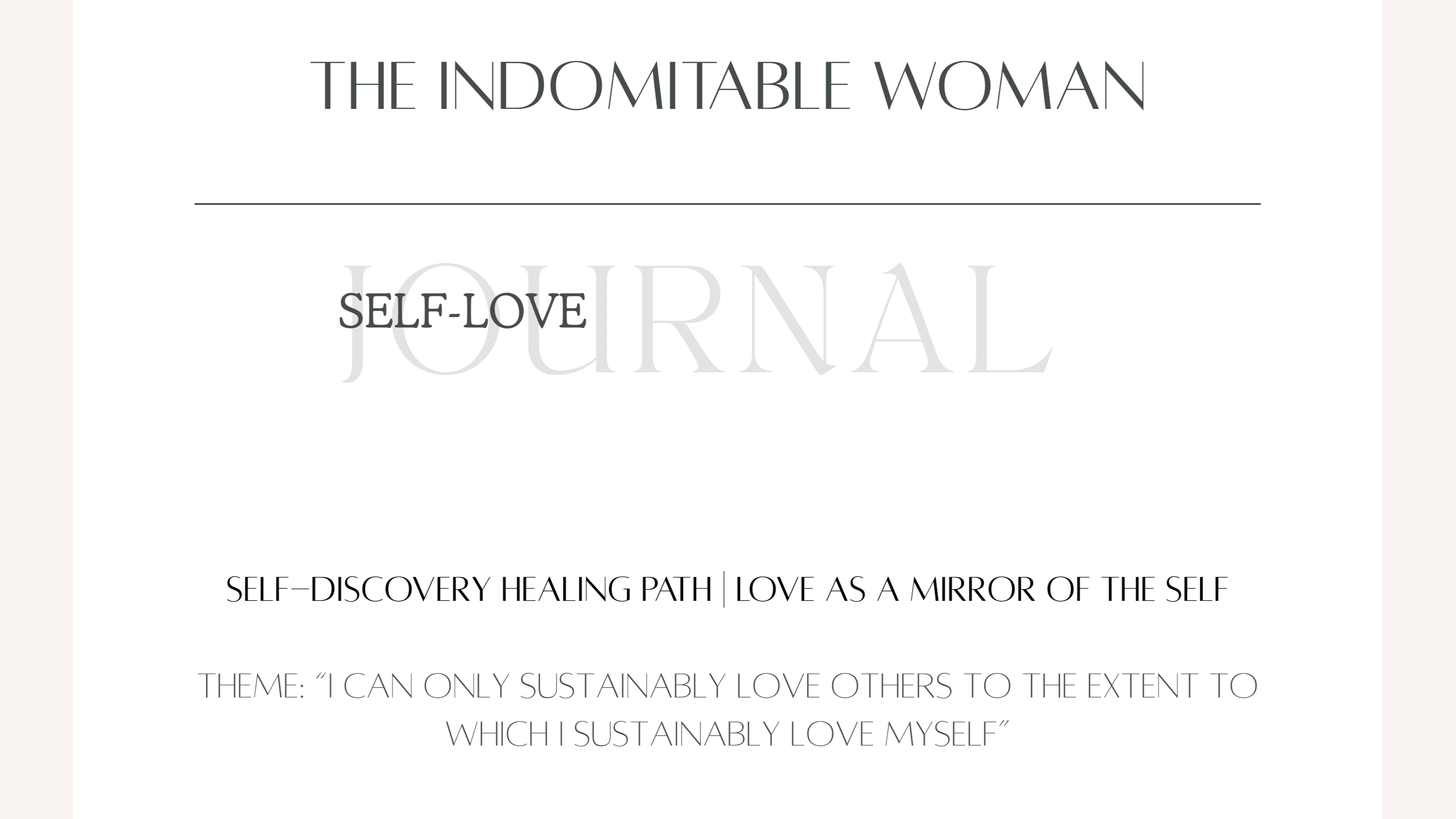 Self-Love Alignment Checklist