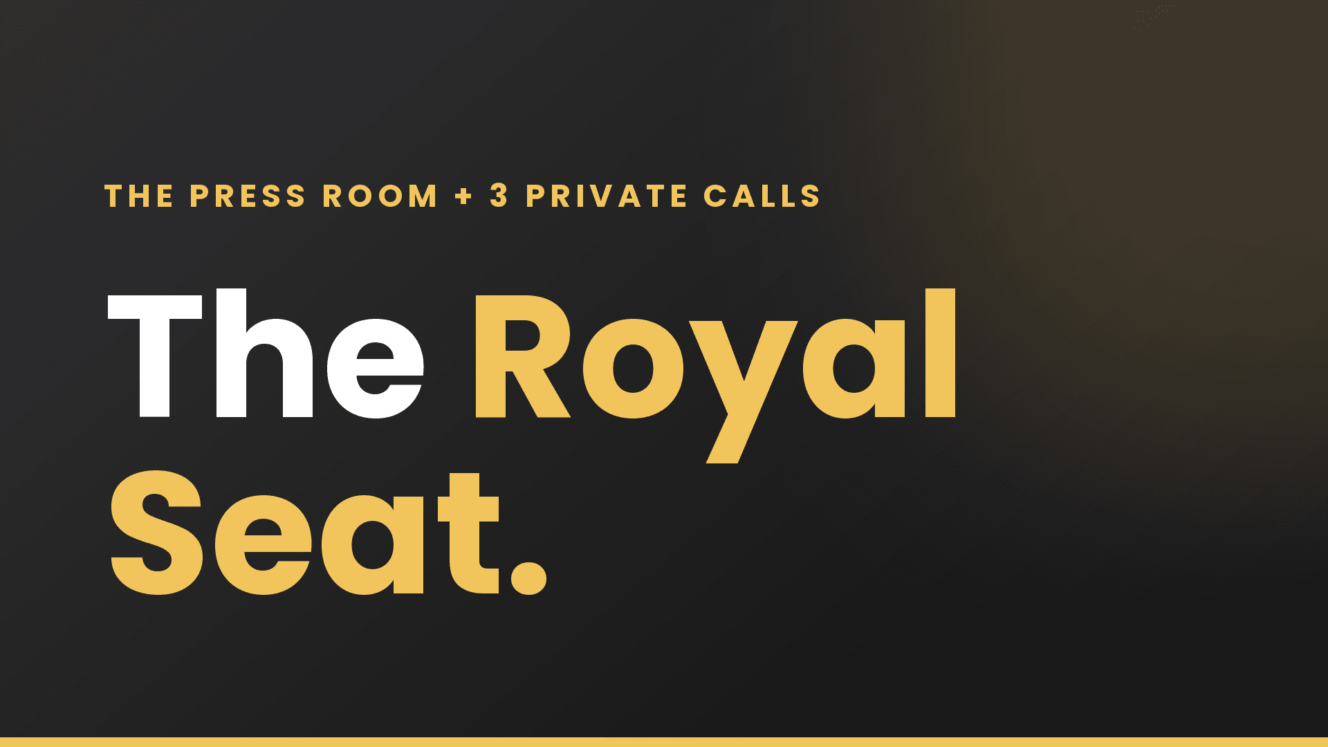 The Royal Seat