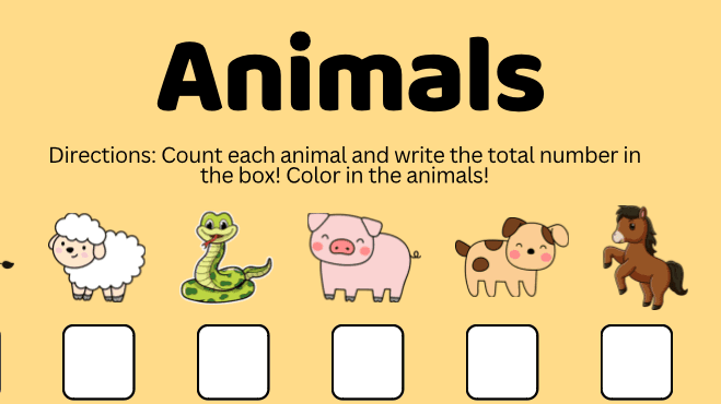 Executive Functioning Count and Sort!