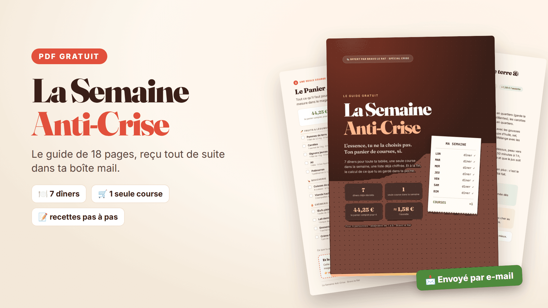 La Semaine Anti-Crise 🐀 le guide PDF gratuit