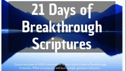 21 Days of Breakthrough Scriptures