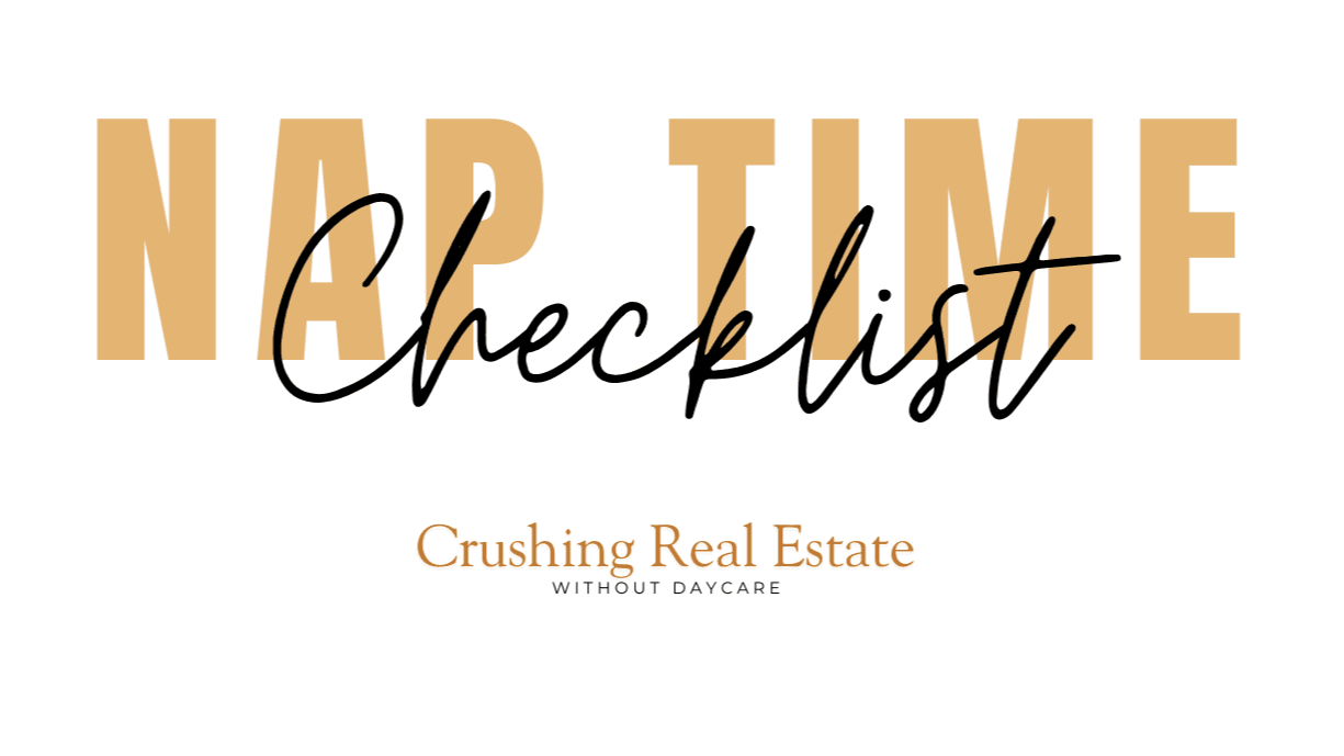 Get Our Working During Nap Time Checklist!