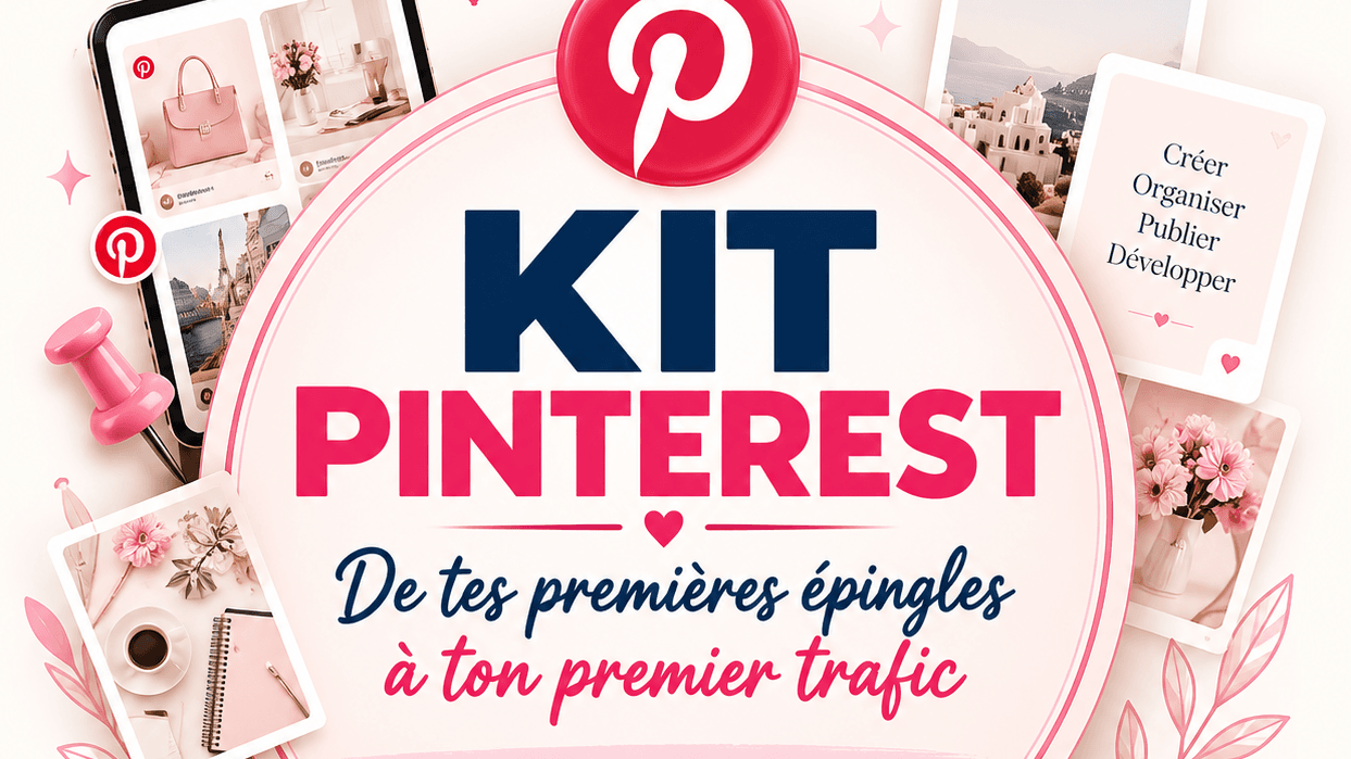 KIT PINTEREST | Guide débutante + 90 modèles Canva