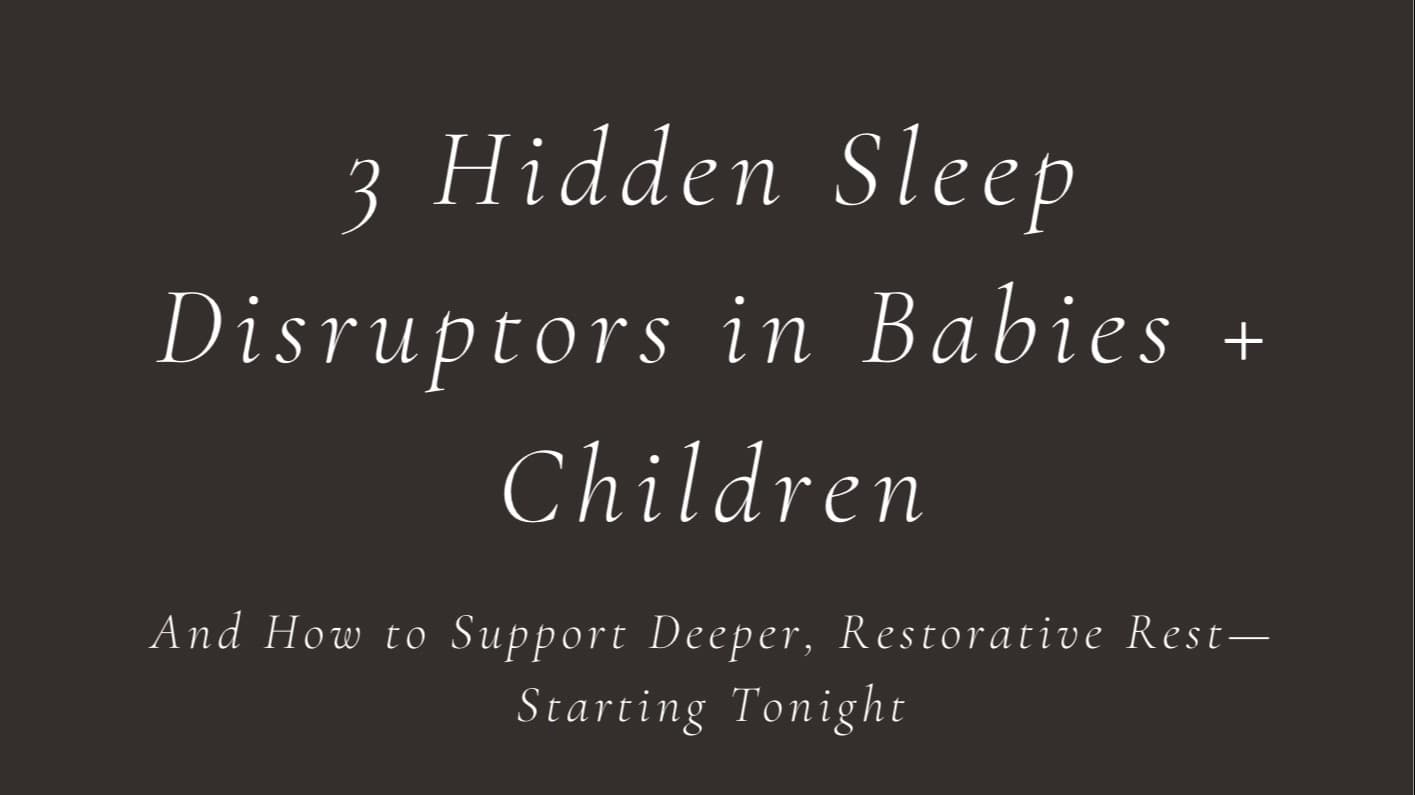 Get my Sleep Support Guide for Babies + Kids now!