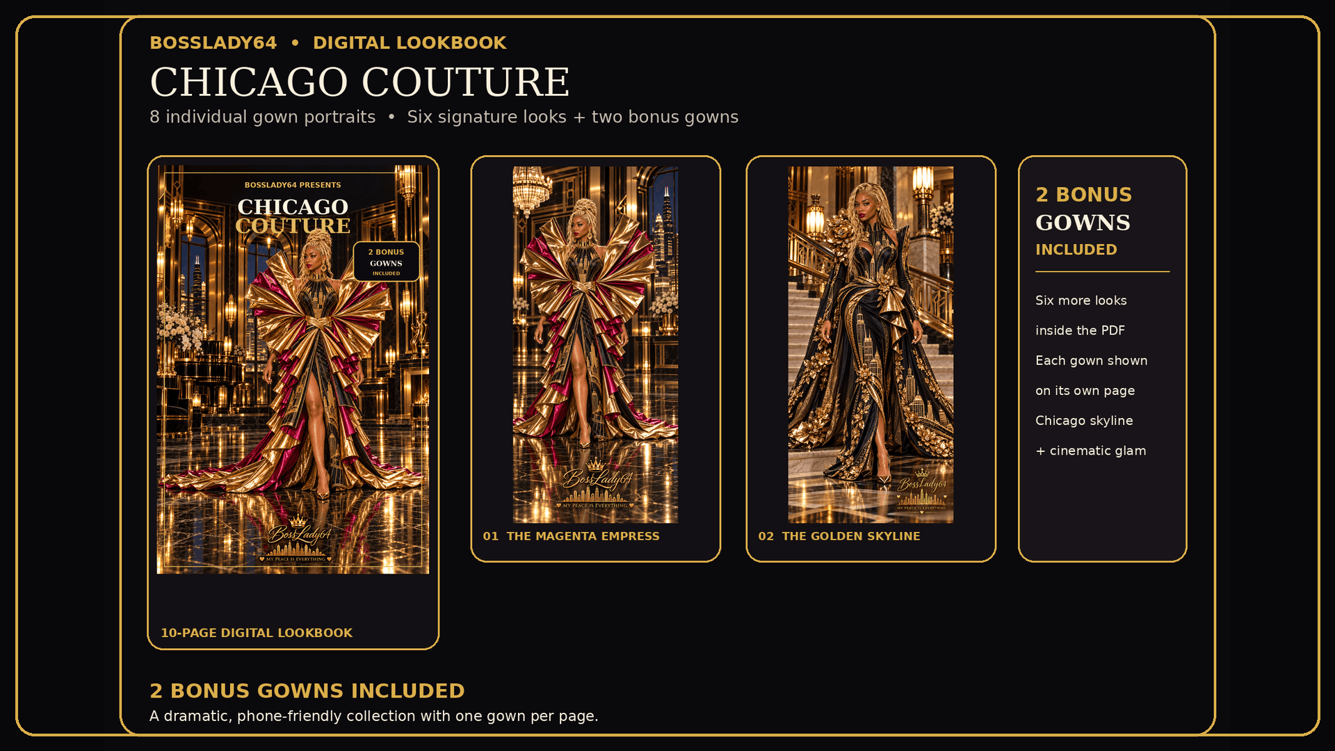 BOSSLADY64 Chicago Couture Lookbook