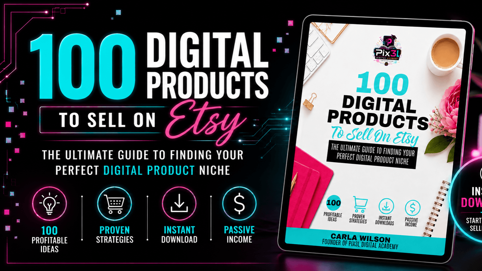 100 Digital Products to Sell on Etsy