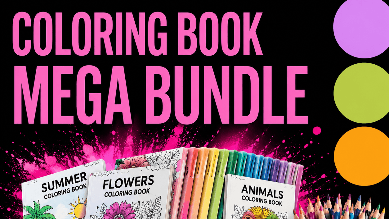 28 Coloring Books, Ready for You to Sell 