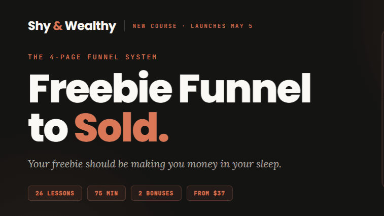 Freebies Funnel to Sales