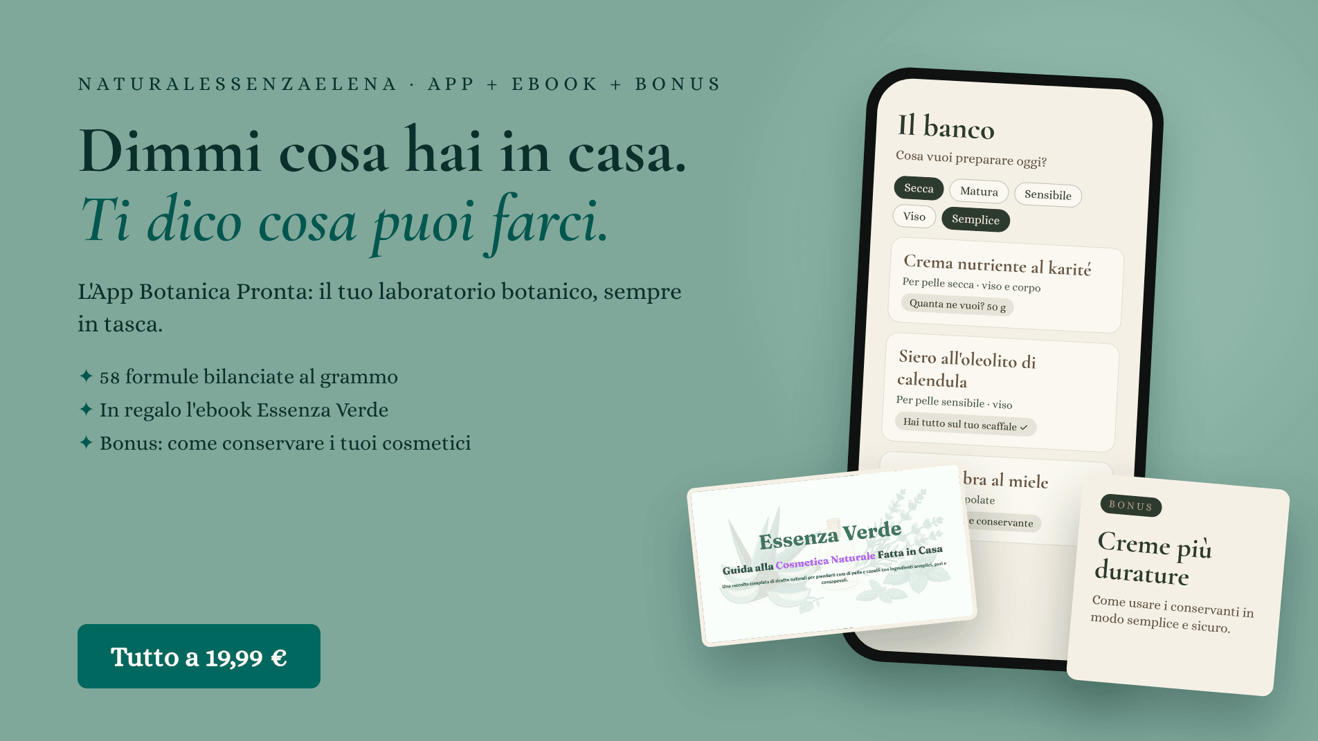 🌿 App Botanica Pronta + Essenza Verde + Bonus 