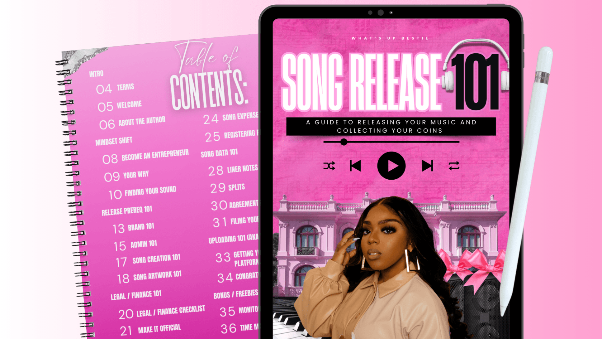 Get My Song Release 101 E Book Now! (Pink Edition)