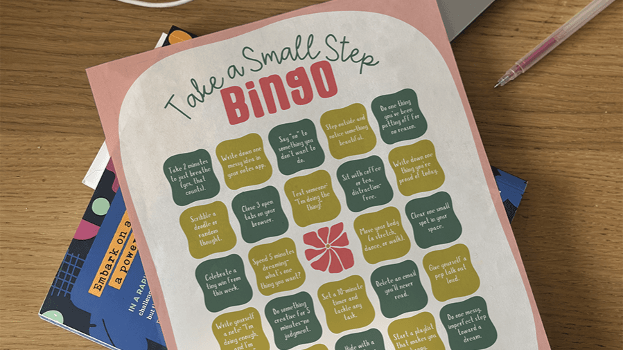 Get the Small Steps Bingo Card
