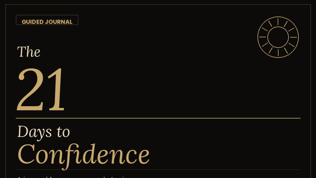21 Days to Confidence: A Guided Journal for Women