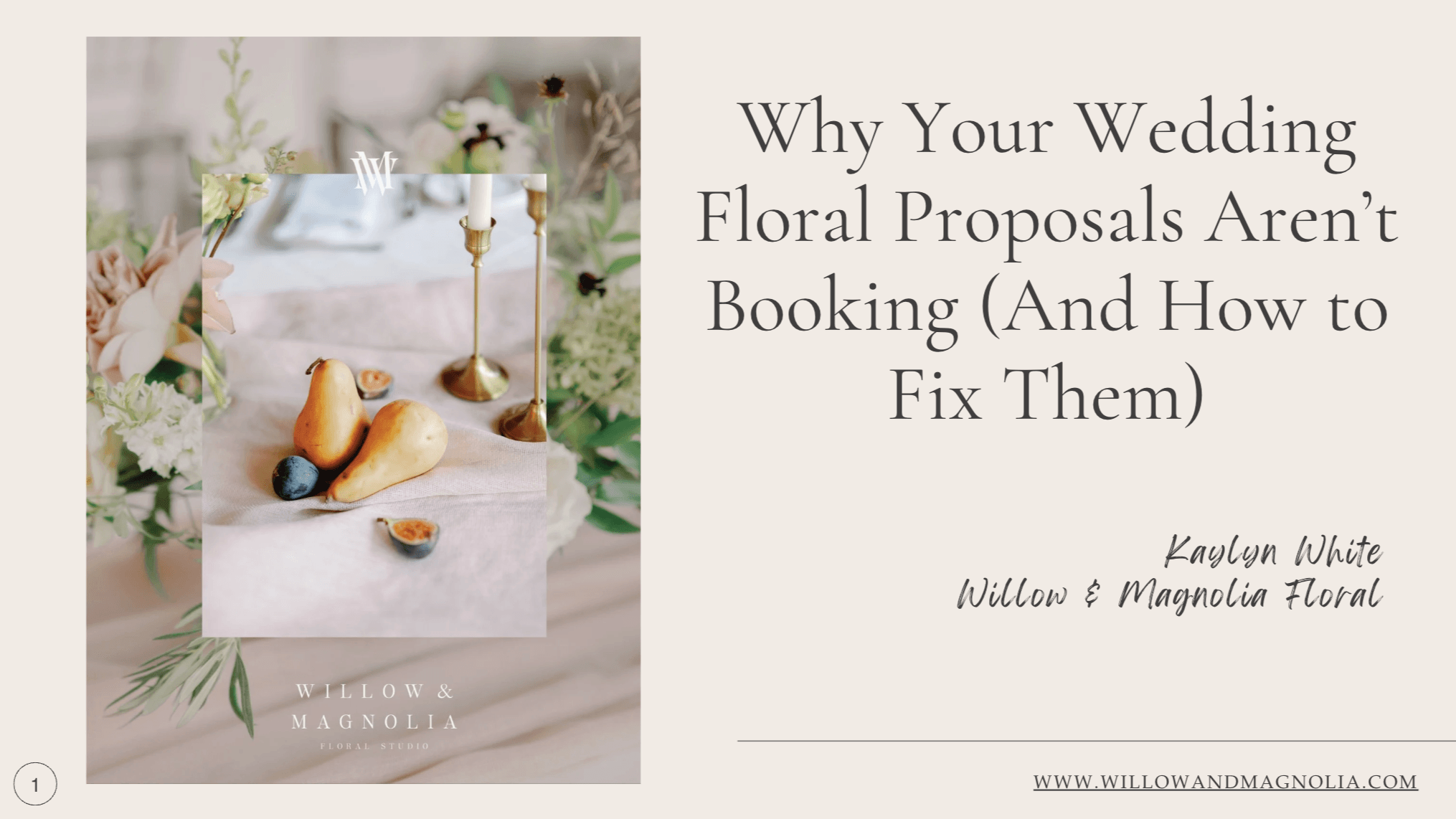 Why Your Wedding Floral Proposals Aren't Booking 