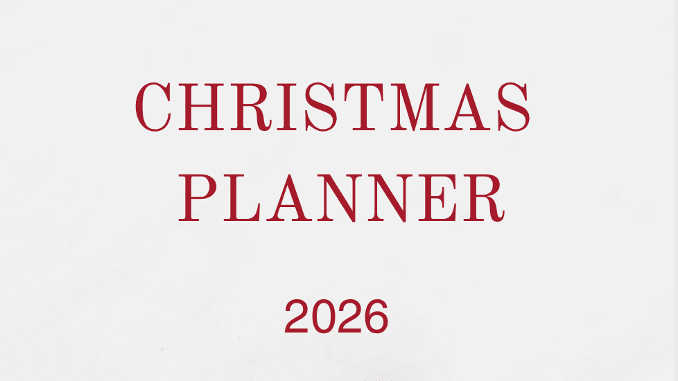 Get your Christmas Planner now!