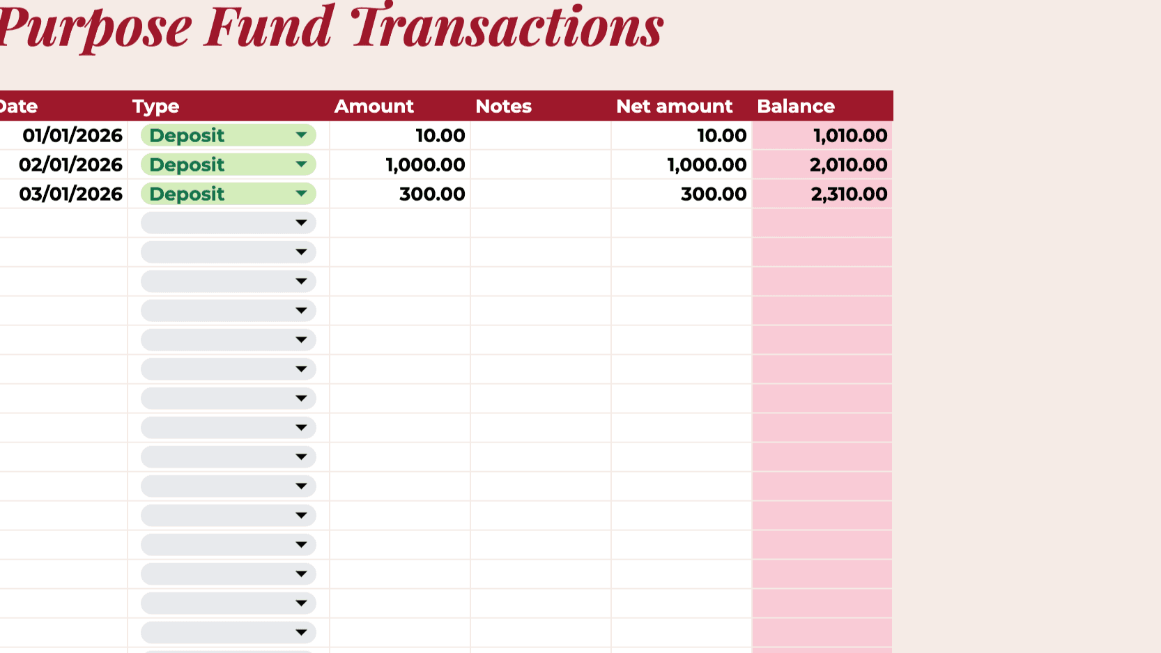 Emergency & Purpose Fund Tracker (Google Sheets)❤️