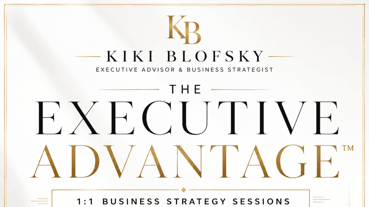 EXECUTIVE ADVANTAGE 1:1 BUSINESS STRATEGY SESSIONS