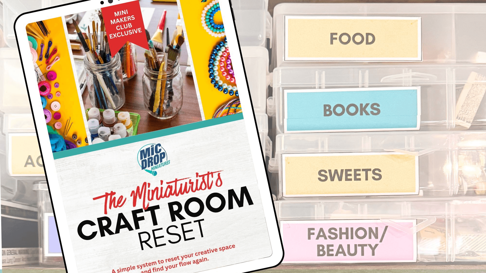 Miniature Craft Room Reset Guide