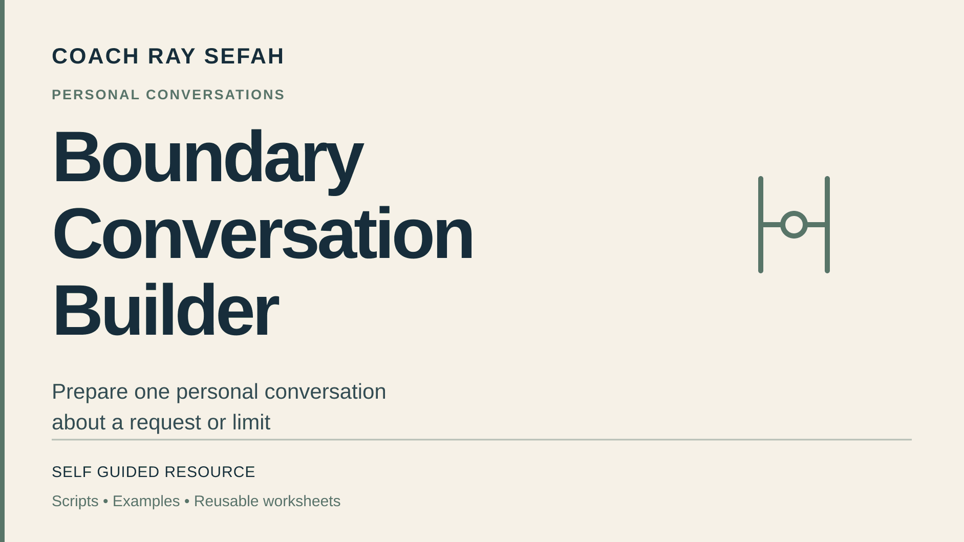 Boundary Conversation Builder