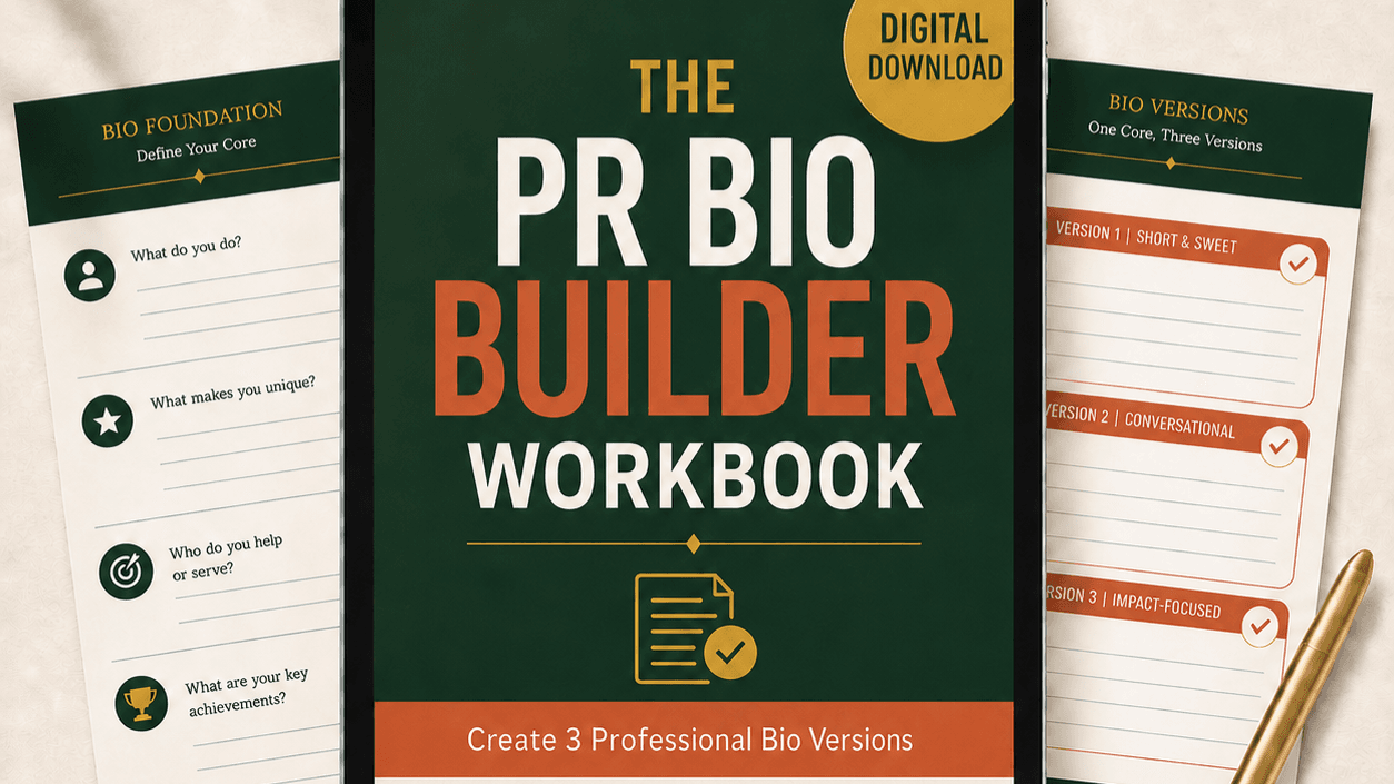 The PR Bio Builder Workbook