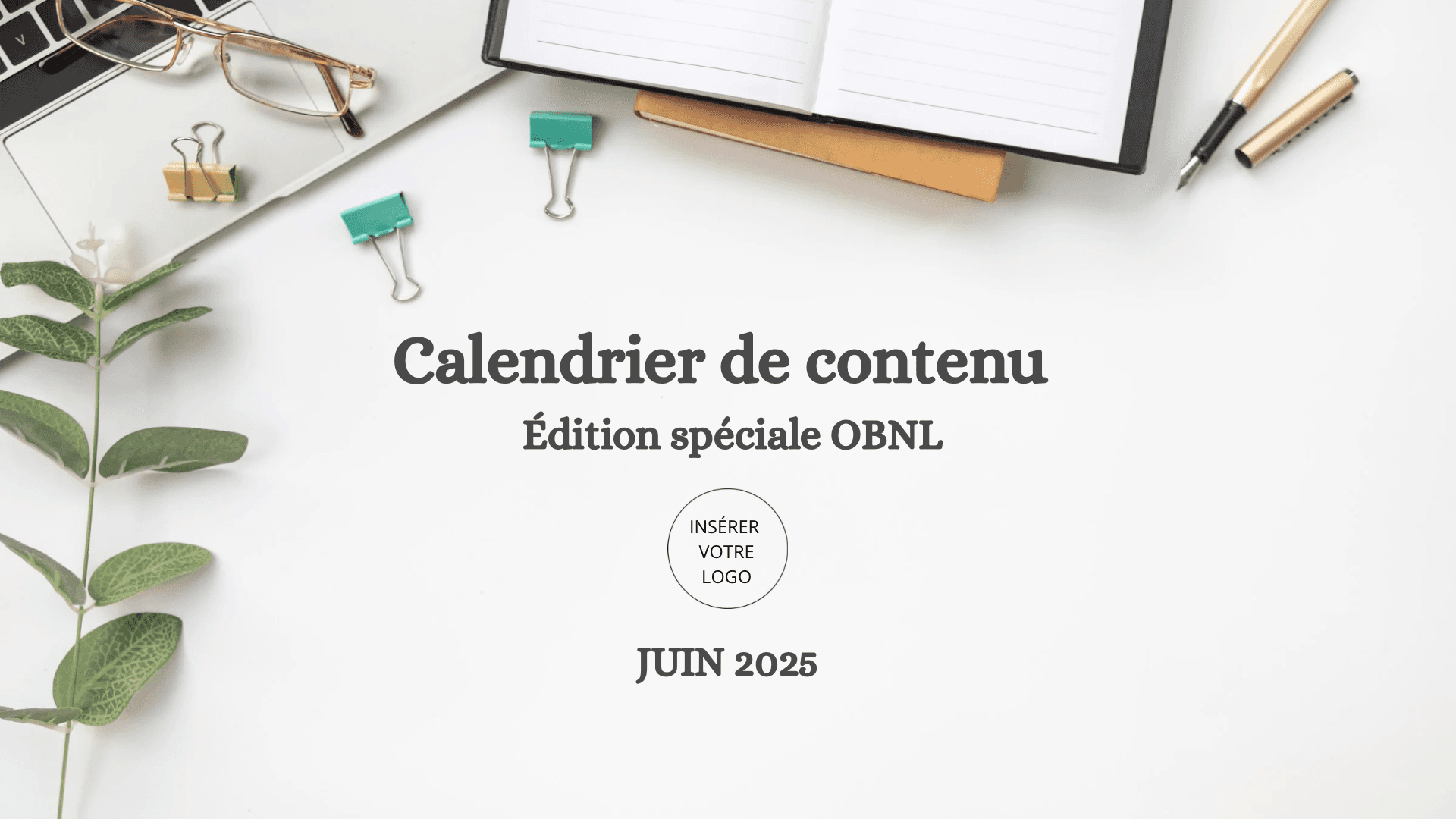 Template - Calendrier de contenu
