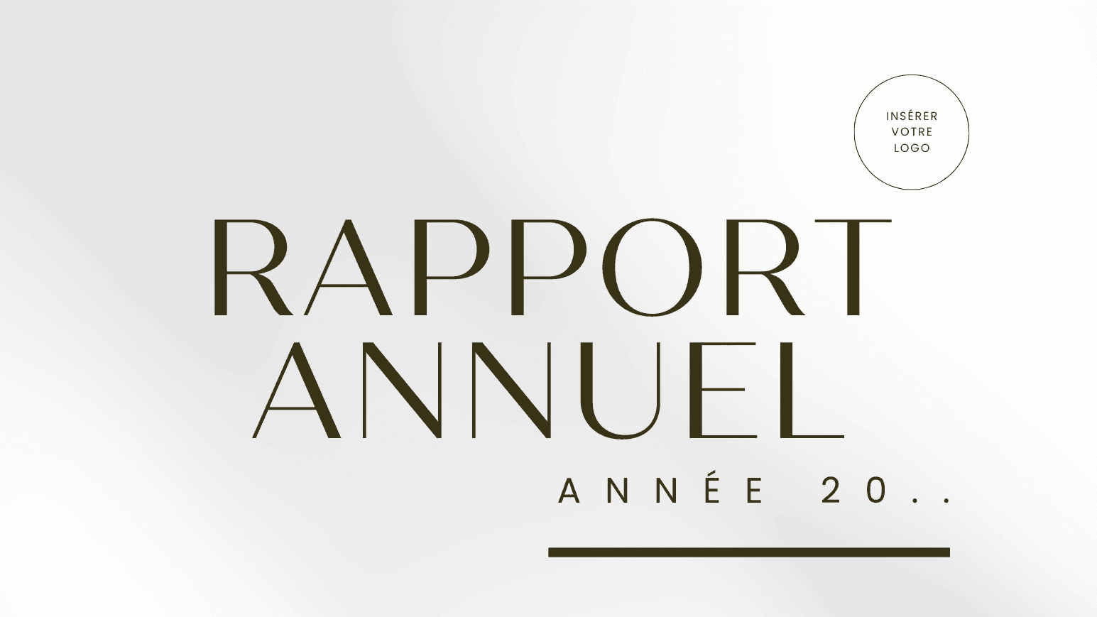 Template - Rapport annuel