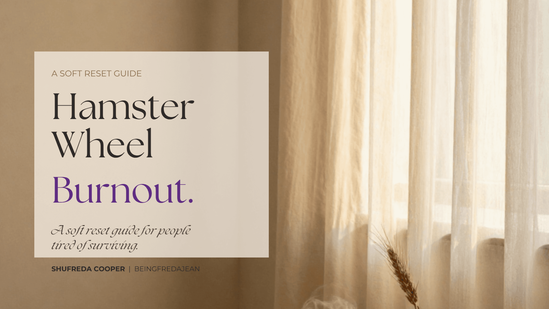 The Hamster Wheel Burnout Guide