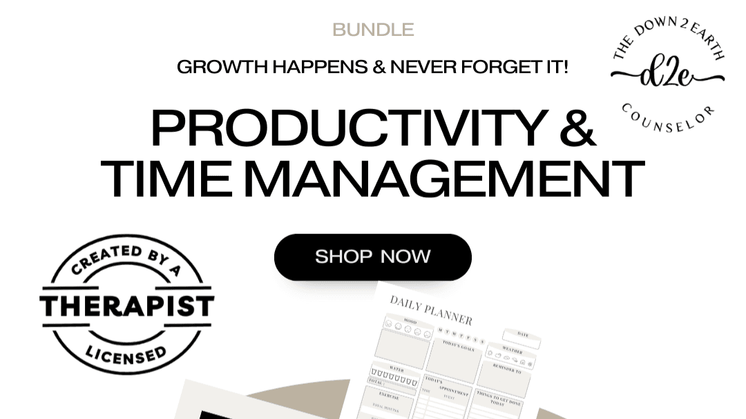 PRODUCTIVITY PLANNER SET, PRINTABLE DAILY PLANNER