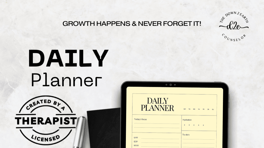 DAILY PLANNER, HABIT TRACKER, PRINTABLE WORKSHEETS