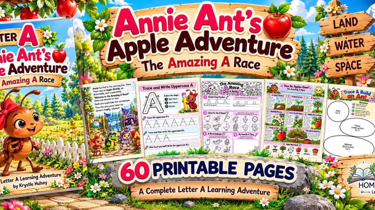     Letter A Homeschool Learning Adventure