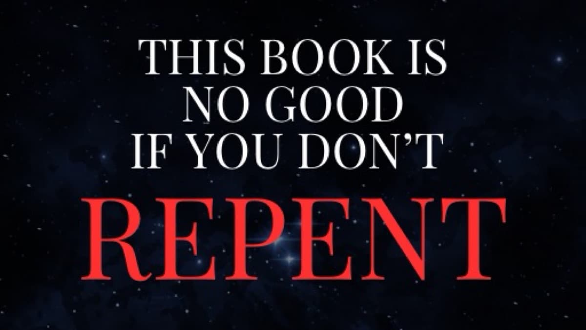 Free- This Book is No Good if You Don’t Repent