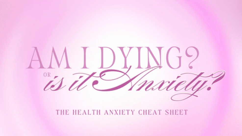 FREE health anxiety cheat sheet for "emergencies"