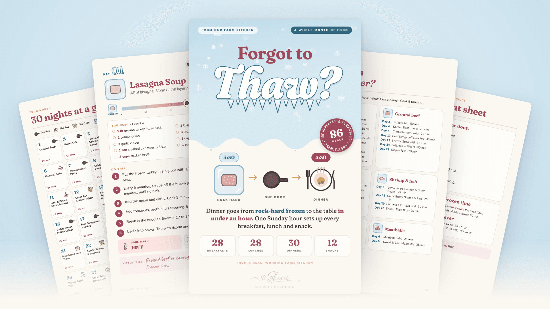 Forgot to Thaw? A Whole Month of Food