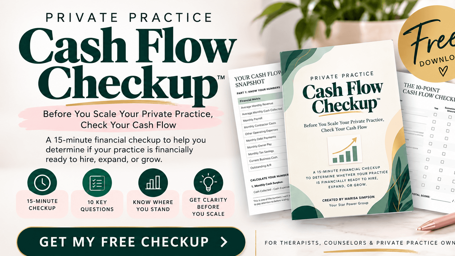 Get My Cash Flow CheckUp Now! FOR FREE!!!