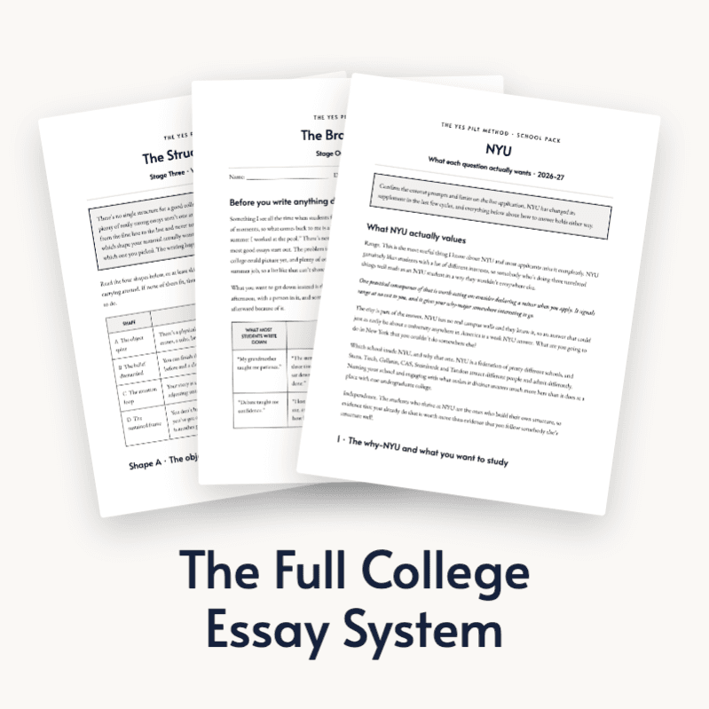 The Full College Essay System (Add-On)
