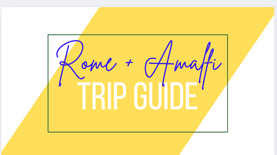 Italy Bundle- Rome and Amalfi Coast!