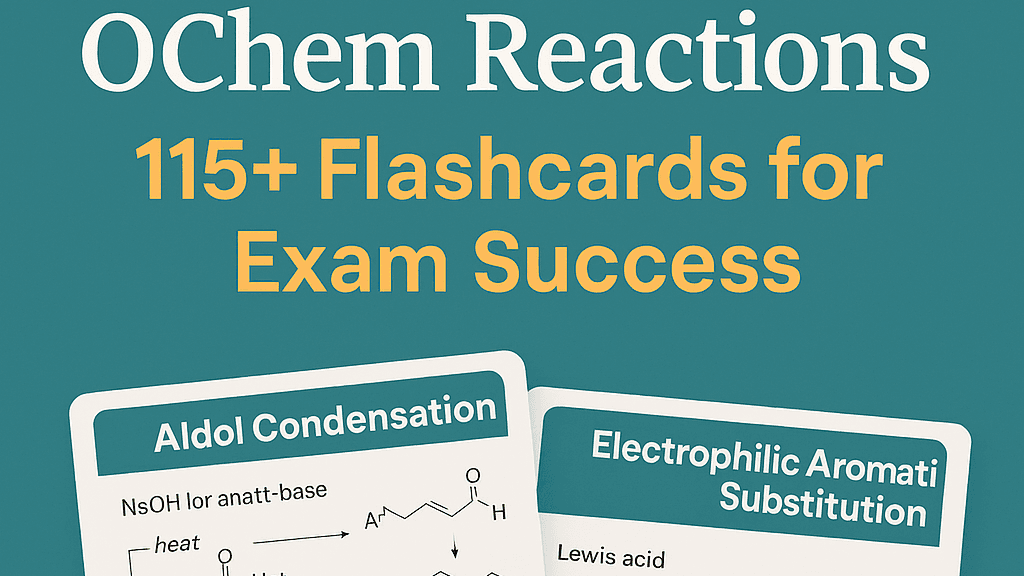 115+ Flashcards for Organic Chem 2 Mastery