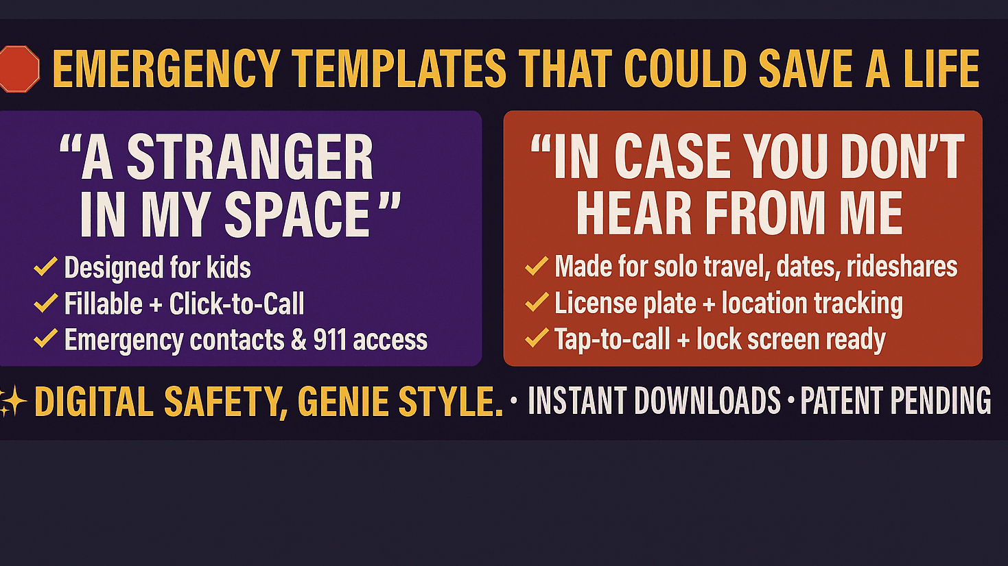 EMERGENCY TEMPLATES THAT COULD SAVE A LIFE
