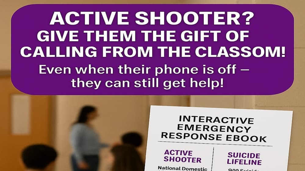 Emergency Clickable Tab ACTIVE SHOOTER/ GUN SAFETY