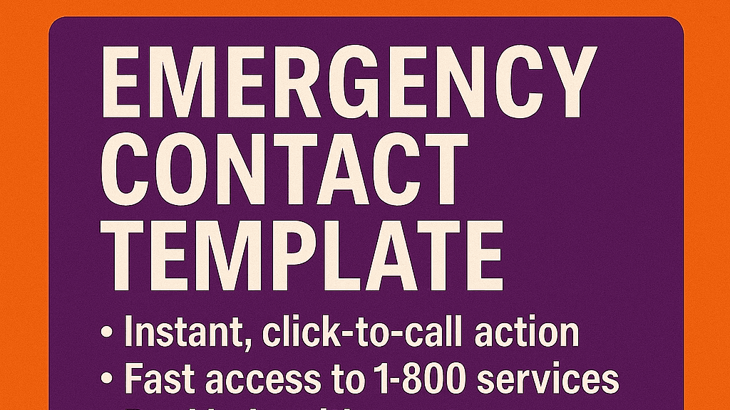 Emergency Contact Template