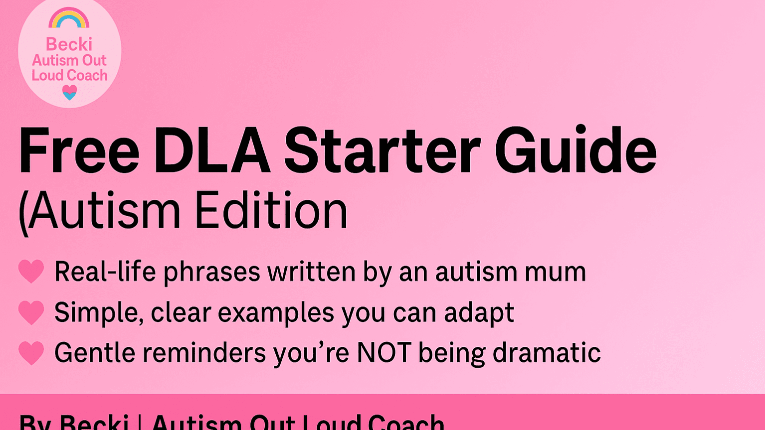 Free DLA Starter Guide (Autism Edition)