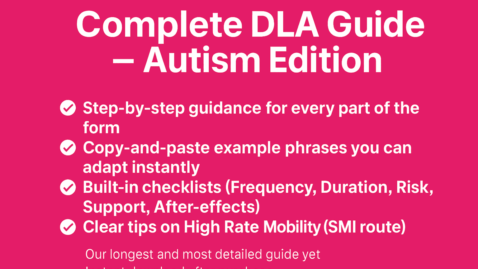 👉 Complete DLA  Guide – Autism Edition