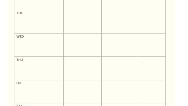 Free Weekly Meal Planner